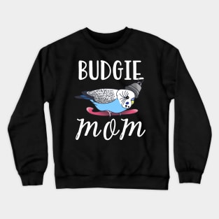 Blue Budgie Mom Crewneck Sweatshirt